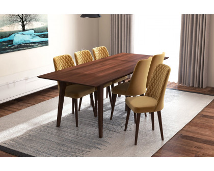 Ashcroft - Adira Dining Set with 6 Evette Chairs