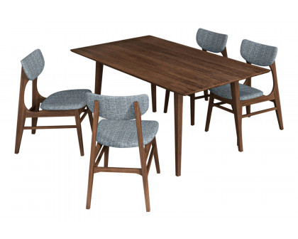 Ashcroft - Adira Dining Set with 4 Collins Gray Dining Chairs