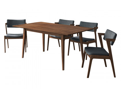 Ashcroft - Adira Dining Set with 4 Ricco Chairs