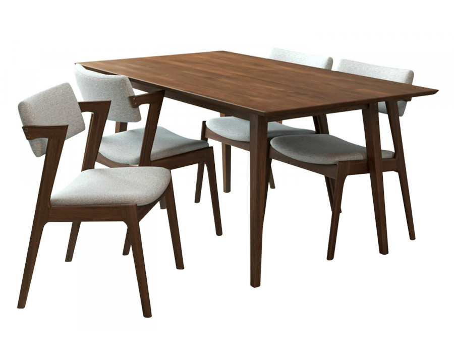 Ashcroft - Adira Dining Set with 4 Ricco Chairs