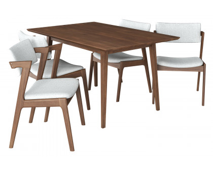 Ashcroft - Adira Dining Set with 4 Ricco Chairs