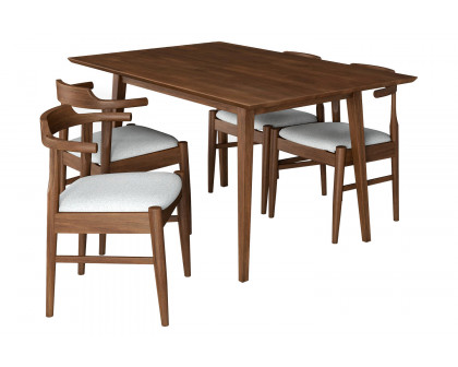 Ashcroft - Adira Dining Set with 4 Zola Chairs