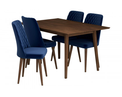 Ashcroft - Adira Dining Set with 4 Evette Chairs