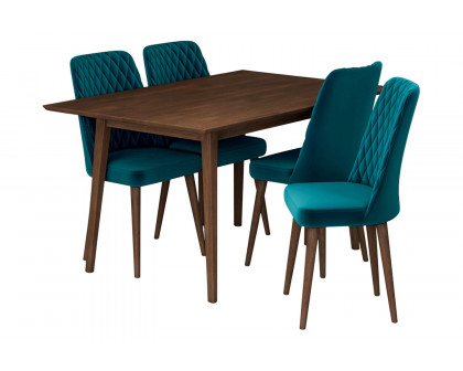 Ashcroft - Adira Dining Set with 4 Evette Chairs