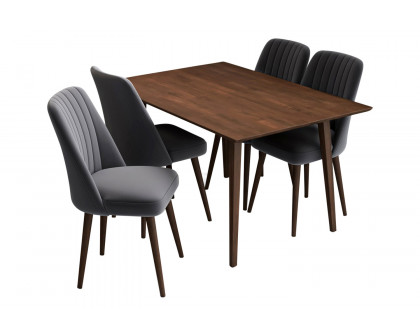 Ashcroft - Adira Dining Set with 4 Joyce Chairs