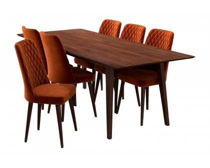 Ashcroft - Adira Dining Set with 6 Evette Chairs