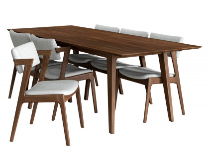 Ashcroft - Adira Dining Set with 6 Ricco Chairs