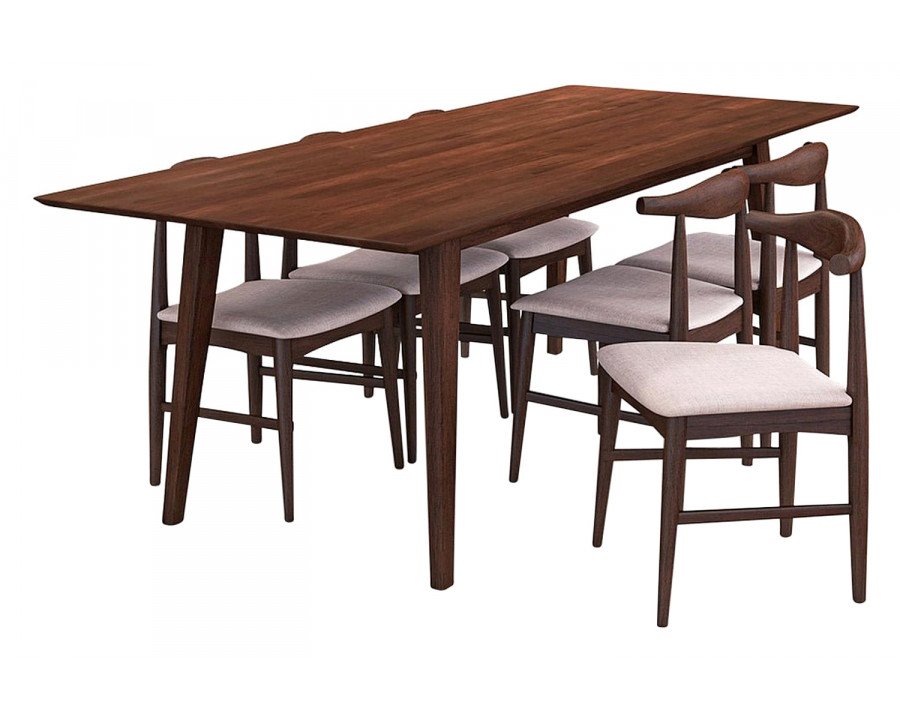 Ashcroft - Adira Dining Set with 6 Winston Chairs