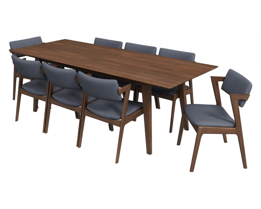 Ashcroft - Adira Dining Set with 8 Ricco Chairs