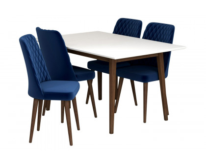 Ashcroft - Adira Dining Set with 4 Evette Chairs