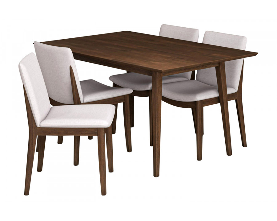 Ashcroft - Adira Dining Set with 4 Virginia Chairs