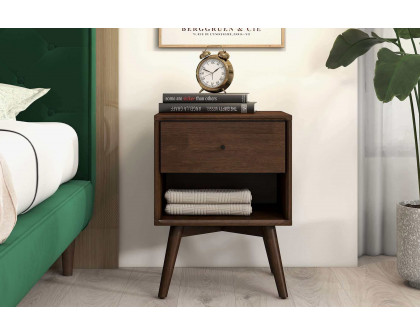 Ashcroft - Caroline Mid-Century Modern Solid Wood Dresser and Style Nightstand