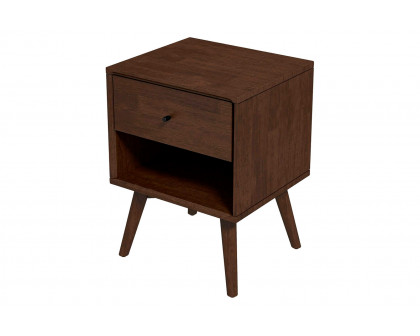 Ashcroft Caroline Mid-Century Modern Style Nightstand with 1 Drawer - Brown