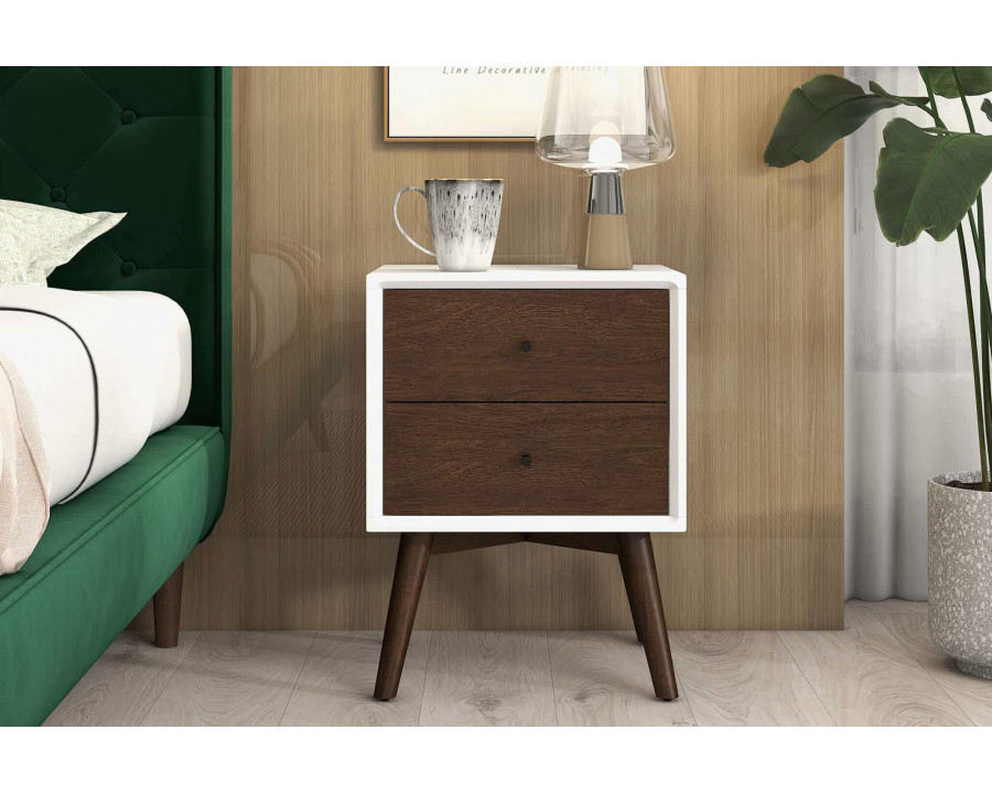 Ashcroft - Caroline Mid-Century Modern Solid Wood Dresser and Style Nightstand