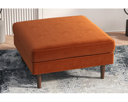 Ashcroft - Amber Square Upholstered Ottoman