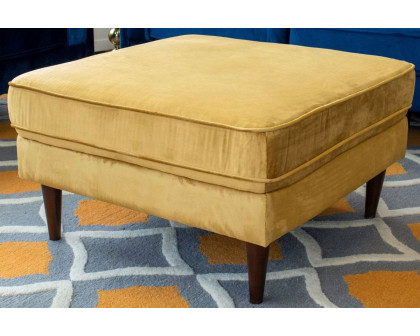 Ashcroft - Amber Square Upholstered Ottoman