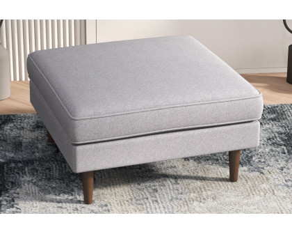 Ashcroft - Amber Square Upholstered Ottoman