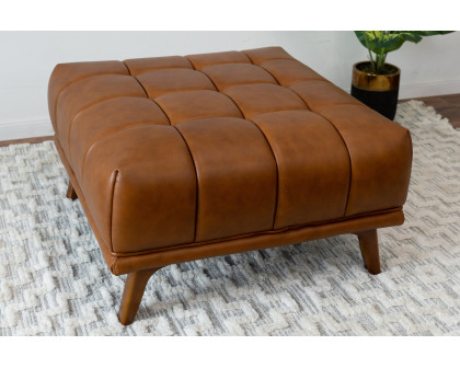 Ashcroft - Addison Square Upholstered Ottoman