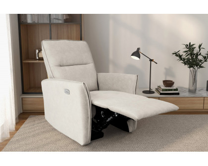 Ashcroft™ Asheville Suede Recliner Chair - Cream