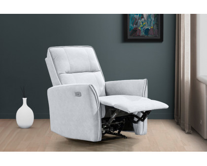 Ashcroft™ Asheville Suede Recliner Chair - Gray