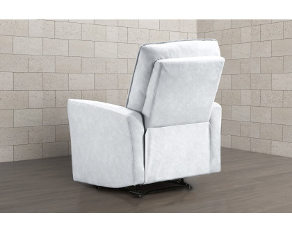 Ashcroft™ Asheville Suede Recliner Chair - Gray