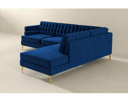 Ashcroft Brooke Sectional Sofa Right Facing - Blue