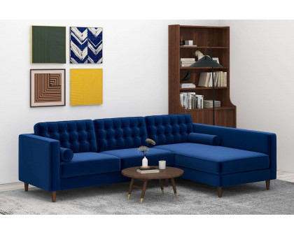 Ashcroft - Christian Velvet Sectional Sofa