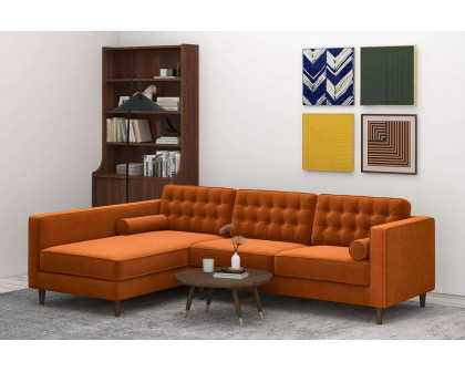 Ashcroft - Christian Velvet Sectional Sofa