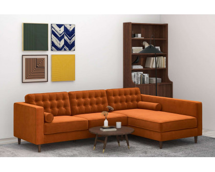 Ashcroft - Christian Velvet Sectional Sofa