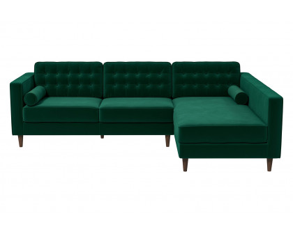 Ashcroft - Christian Velvet Sectional Sofa