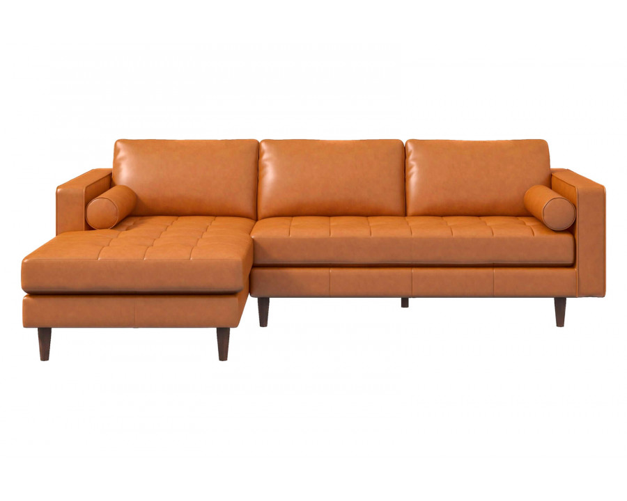 Ashcroft Anthony Corner Sectional Sofa Left Facing - Tan