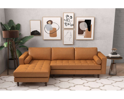 Ashcroft Anthony Corner Sectional Sofa Left Facing - Tan