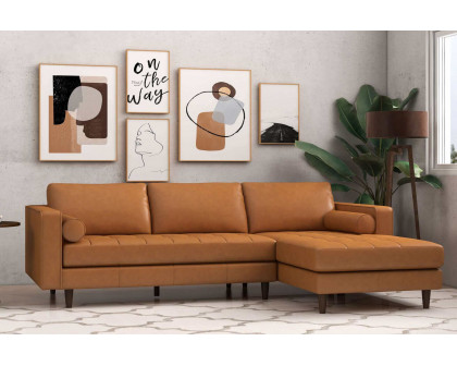 Ashcroft Anthony Corner Sectional Sofa Righ Facing - Tan