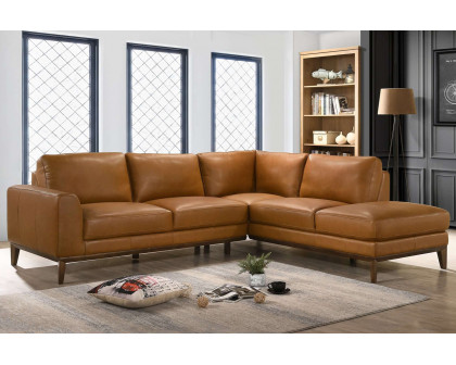 Ashcroft - London Leather Sectional Sofa