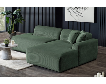 Ashcroft - Mar Sectional Velvet Sofa