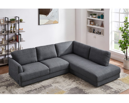 Ashcroft Glander Cozy Sectional Sofa - Gray, Right Facing