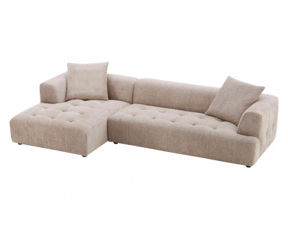 Ashcroft Kaynes Boucle Sectional Sofa - Mocha