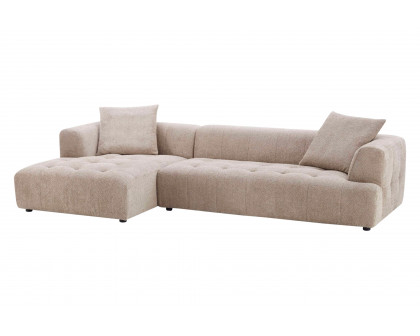 Ashcroft Kaynes Boucle Sectional Sofa - Mocha