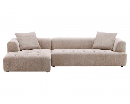 Ashcroft Kaynes Boucle Sectional Sofa - Mocha