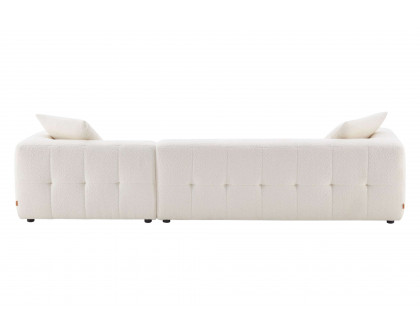 Ashcroft Kaynes Boucle Sectional Sofa - Ivory