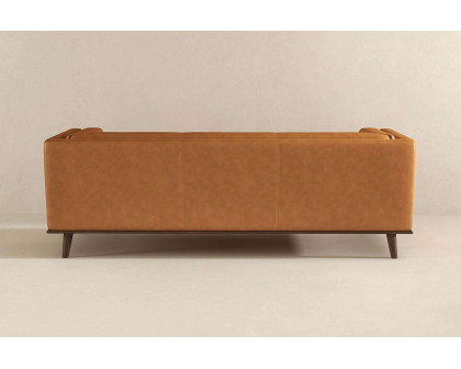 Ashcroft™ Cassidy Genuine Leather Couch - Tan