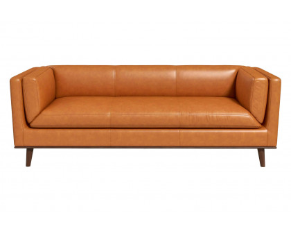 Ashcroft™ Cassidy Genuine Leather Couch - Tan