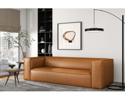 Ashcroft Colton Leather Sofa - Tan