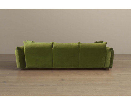 Ashcroft Arlo Velvet Sofa -  Olive Green