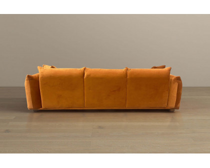 Ashcroft Arlo Velvet Sofa -  Burnt Orange