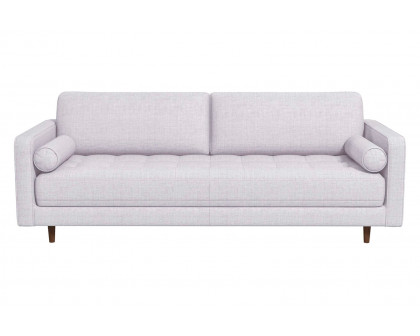 Ashcroft Anthony Pillow Back Fabric Sofa -  Light Gray