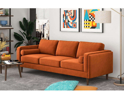 Ashcroft - Amber Mid-Century Modern Luxury Modern Velvet Sofa