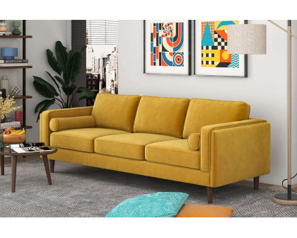 Ashcroft - Amber Mid-Century Modern Luxury Modern Velvet Sofa