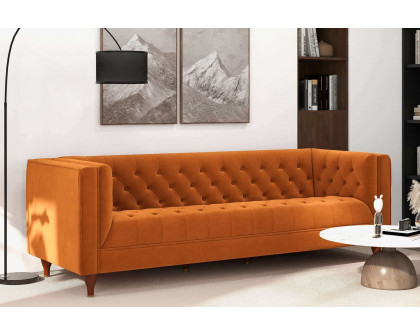 Ashcroft - Evelyn Mid-Century Modern Luxury Chesterfield Sofa