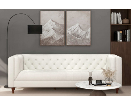 Ashcroft - Evelyn Mid-Century Modern Luxury Chesterfield Sofa